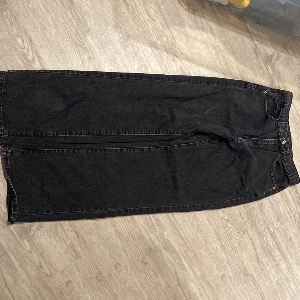 Black high rise jeans